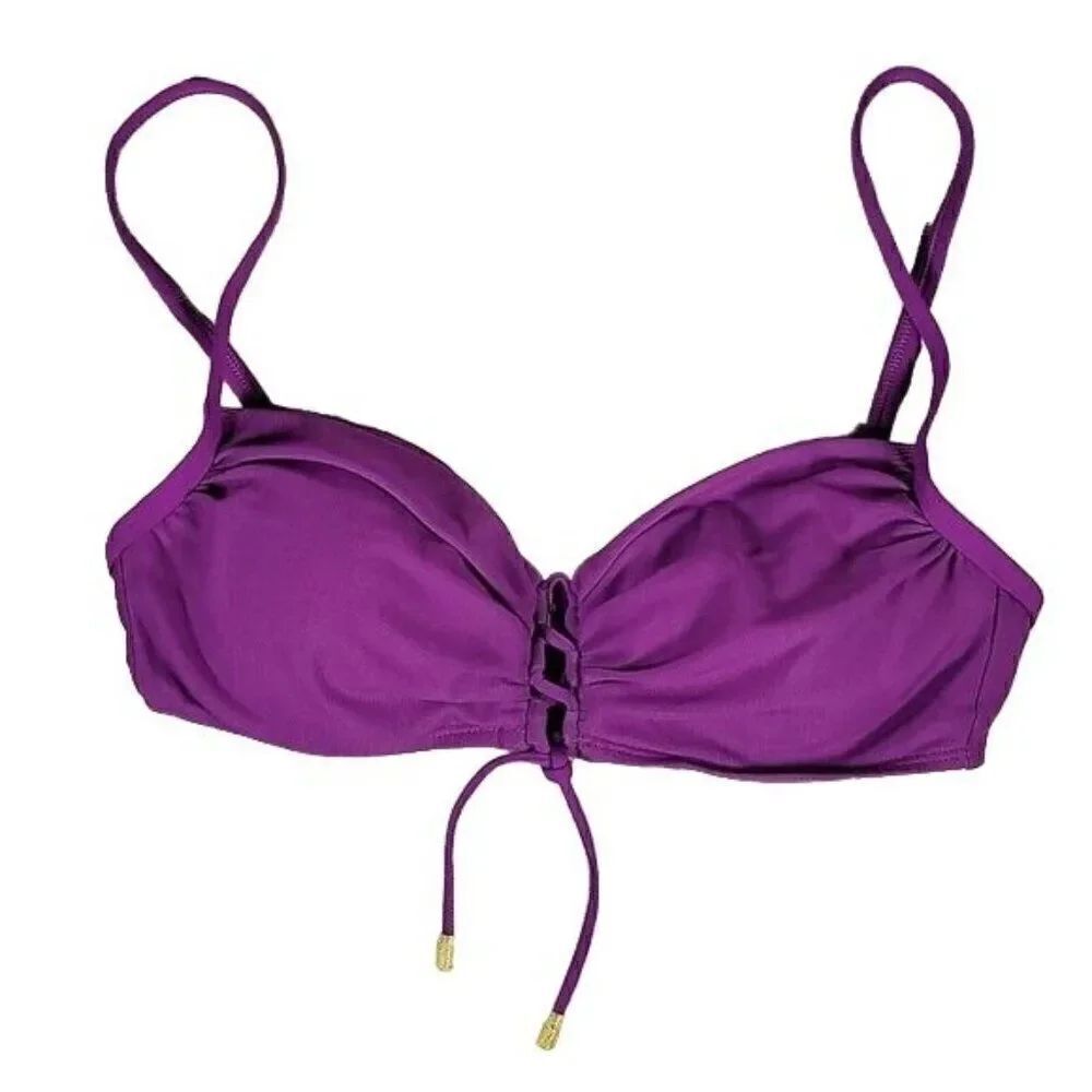 Lauren Ralph Lauren Layered Bikini Top Sz 10
